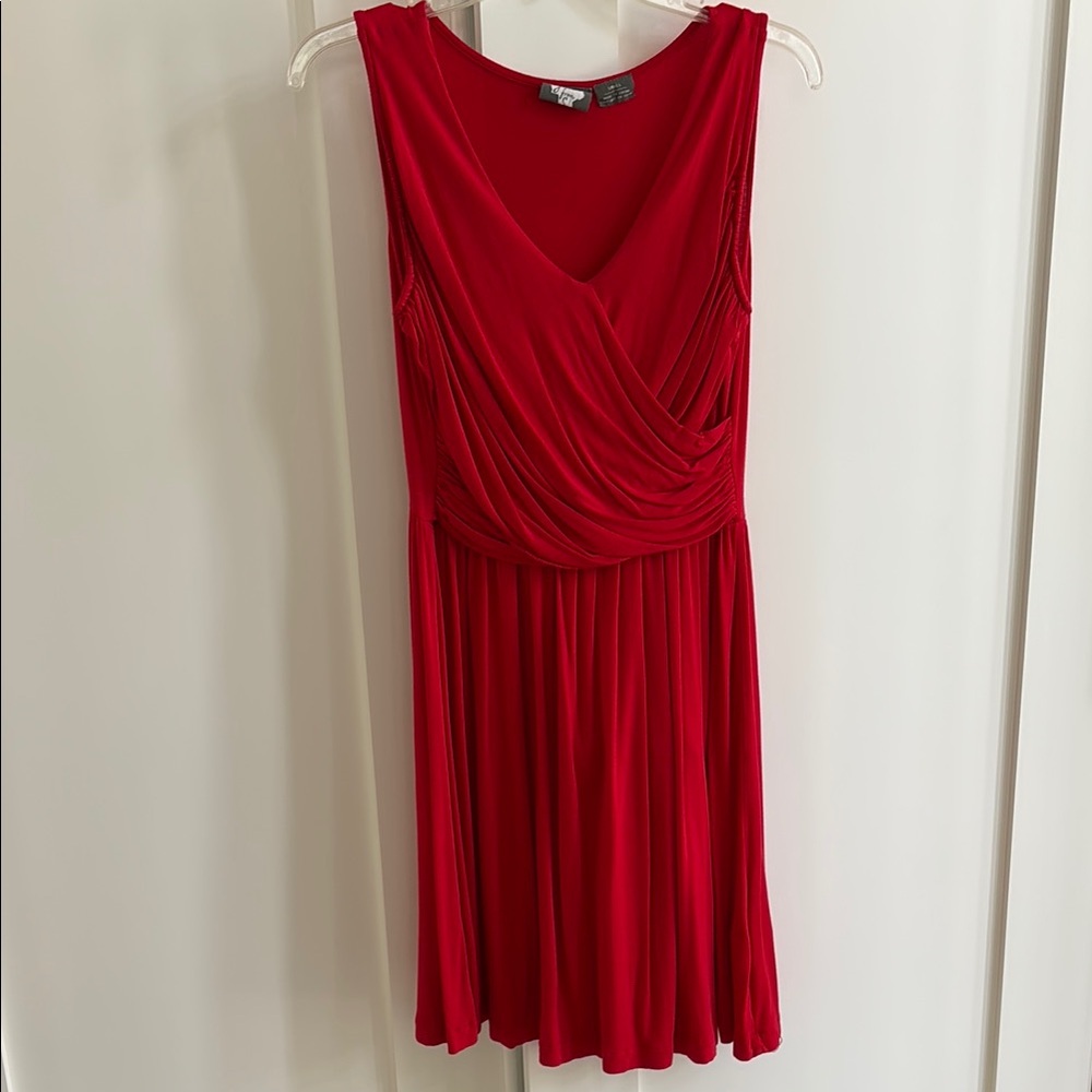 Anyhropologie Red Draped Dress